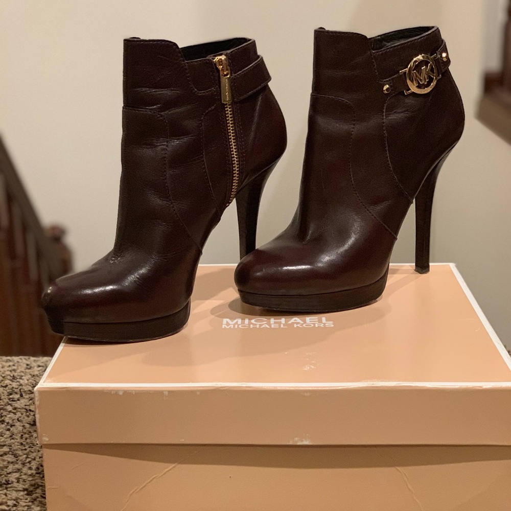 Michael Kors Deep Chocolate Brownie Bootie